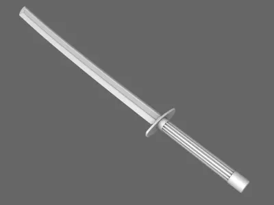 Cyborg Katana Sword Free 3D model