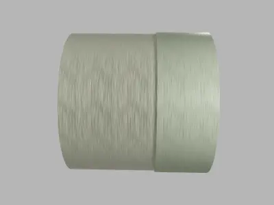 Fiberglass highpoly teflon-coated polypropylene pipe fittings 3D model