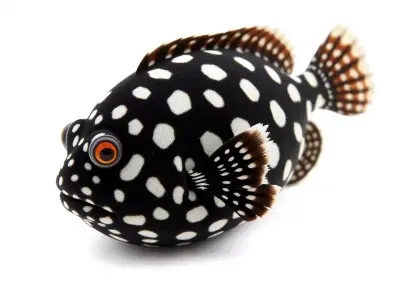 Spotted Fish Design model pack Low-poly 3D model