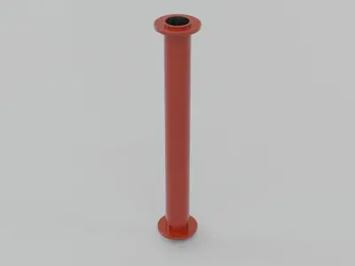 Modular Iron Pipes Low-poly 3D model
