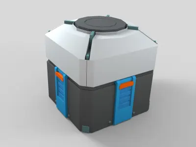 Overwatch Loot Box Scifi Crate 3D model