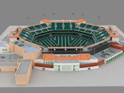  Indian Wells Tennis Garden 3d Model 
