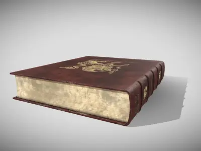 Fantasy Book Low-poly 3D model