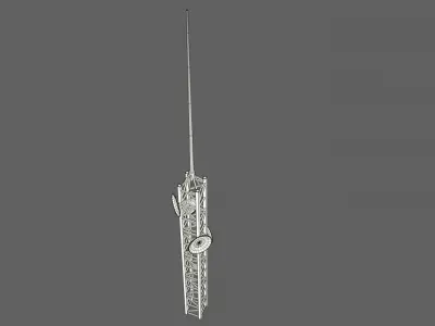 Mars KitBash - Antena Low-poly 3D model