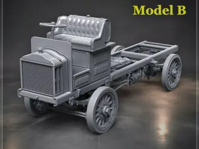 Truck FWD Model B 3D print model