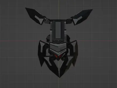 Robot Spider  Low-poly 3D model