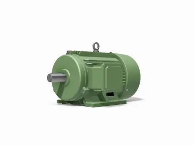 132S B3 Right IEC electric motor - 3D CAD model 3D model