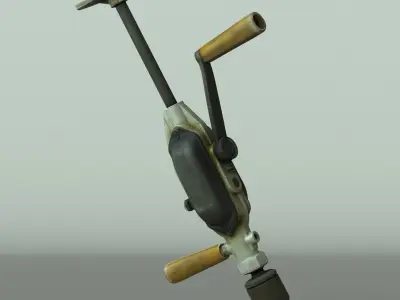 Hand Drill High Poly 3D model