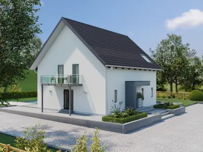 Private house 3D model get