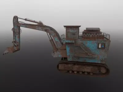 3D Model of heavy duty Excavator 3D model