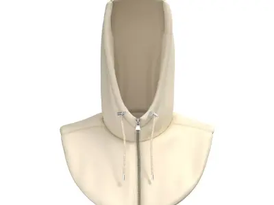 Padded Hood Warmer 3D model