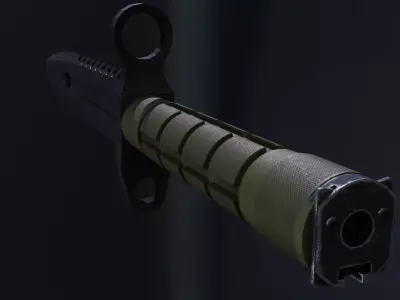 M9 bayonet knife Low-poly 3D model