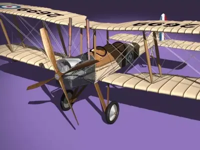 Royal Aircraft Factory BE2c AI 3D model