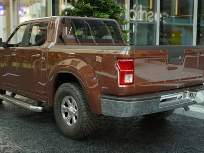 Generic Pickup v13 Low-poly 3D model