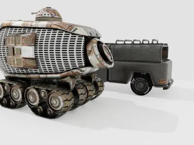 Vehicles Low-poly 3D model