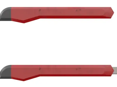 Retractable Craft Knife Low-poly 3D model