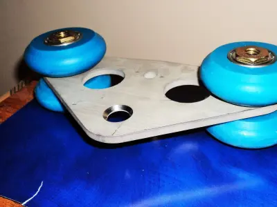 Trolley pulley with two bolts 3D model