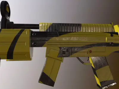 Futuristic Msg Low-poly 3D model