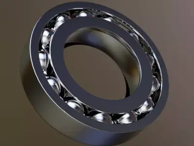3D model ball bearing Free low-poly 3D model