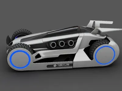 FUTURISTIC RACE CAR Free 3D model by harshavardhan5122009