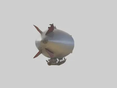 Personal Airship Mode 1 Low-poly 3D model