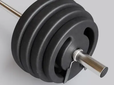 Gym Barbell 001 3D model