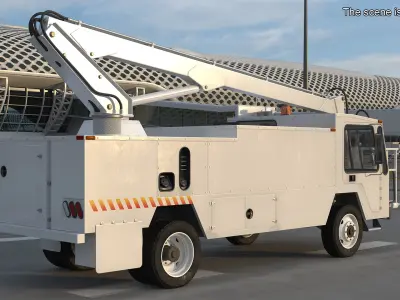 Aircraft Deicing Vehicle 3D model purchase