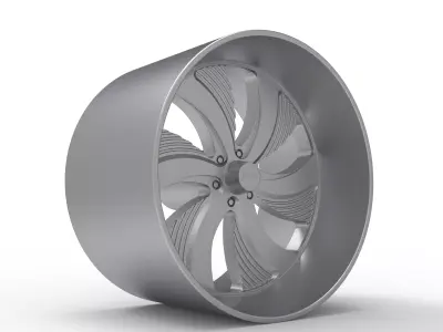 FOOSE BEL AIR 6 WHEEL 3D PRINT MODEL  3D print model