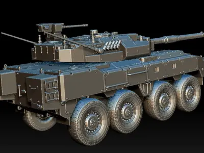 MCV MOBILE BATTLE TANK 3D print model