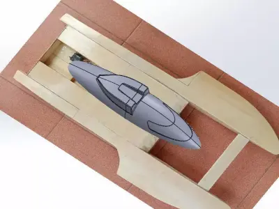 RC Hydroplan GP 10th Cowling Free 3D model