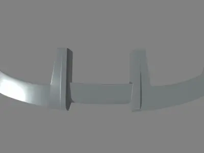 Car Spoiler 014 Low-poly 3D model