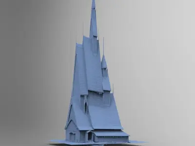 Viking big house 7 3D model