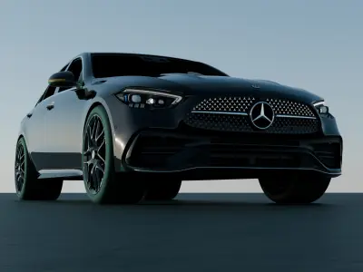 Mercedes C-class W206 Free 3D model