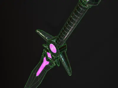 Sword Free low-poly 3D model 24