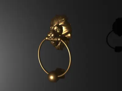 A door knocker 3D print model