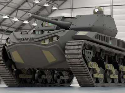 Ripsaw M5 Electric Tank 3D model purchase