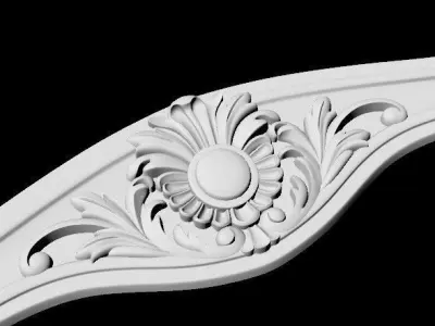 bed footboard for cnc 3D model