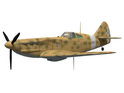 Dewoitine D520 3D model buy