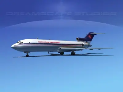 Boeing 727-200 JAT 3D model