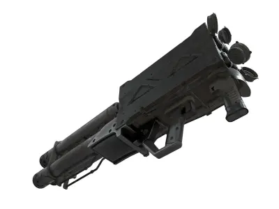 Rocket-gun grenade launcher 3D model