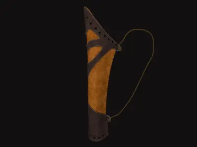 Medieval Quiver Low-poly 3D model