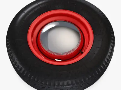 Retro Car Wheel M 2 3D model