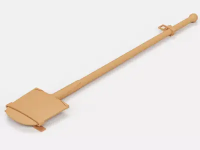 WW2 German panzer shovel Free 3D print model