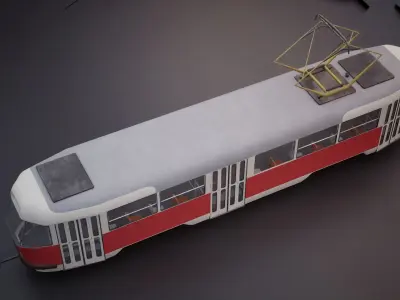 Prague tram 3D model