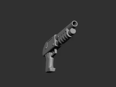 Stylized Short Shotgun Free 3D print model