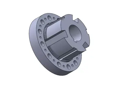 Coupling gear wheel 3D model