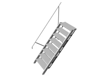 Articulated Military Vehicle Boarding Ladder  3D model
