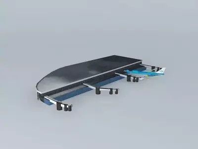 KLM 7090 crash Free 3D model