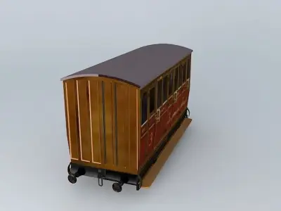 Eco Rail N/Gauge TALYLLYN 3rd Class UPDATED! Old Steam Days Free 3D model