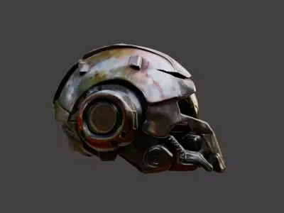 Metal Sentinel Low-poly 3D model